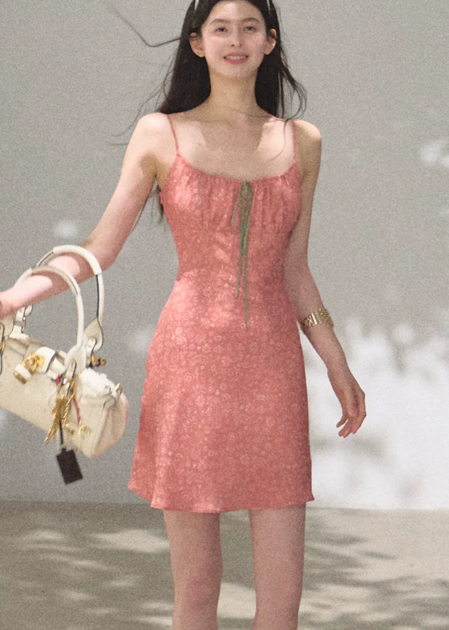 Sun Veil Floral Camisole Dress