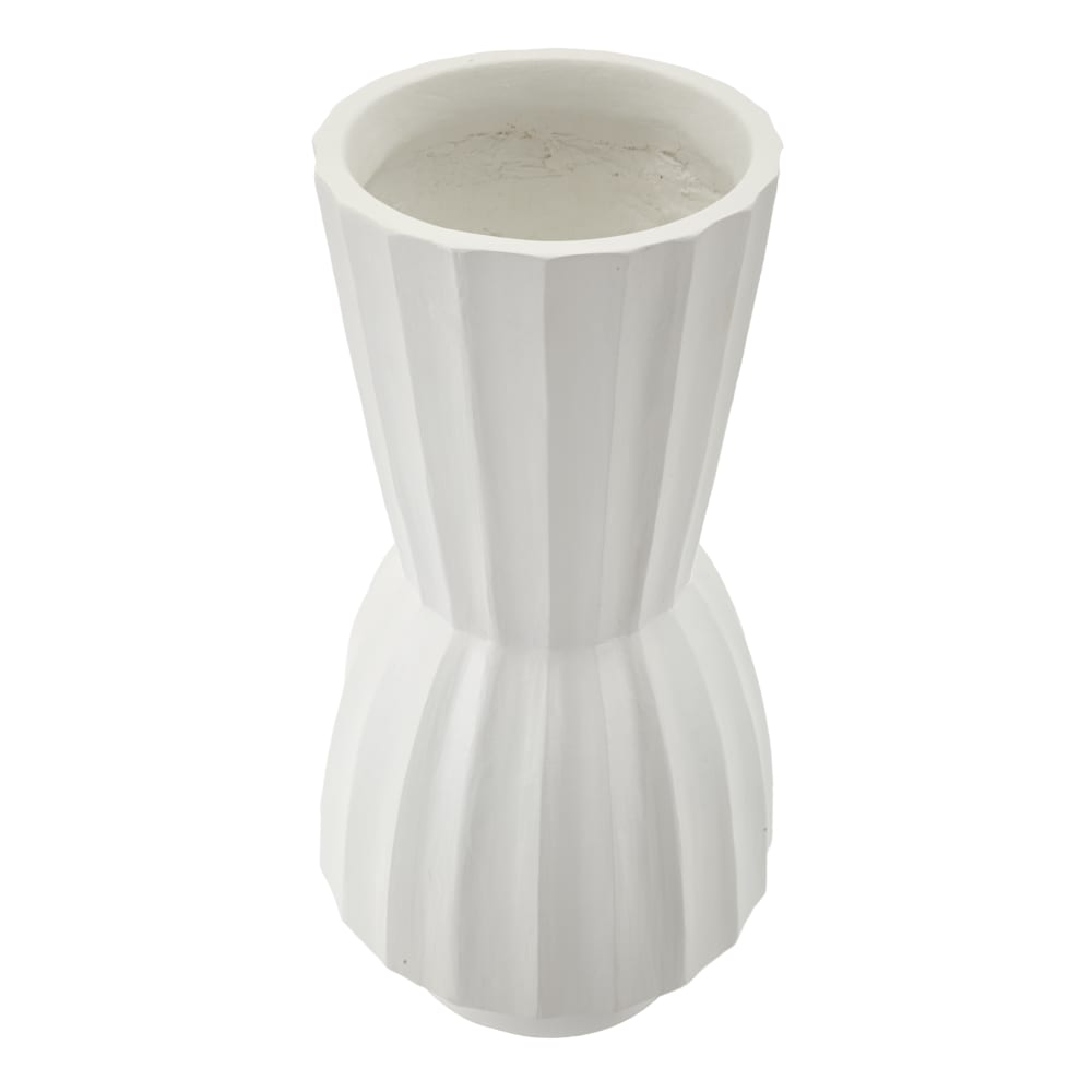 Vase en magnésium, couleur blanc, ø 25x50 cm