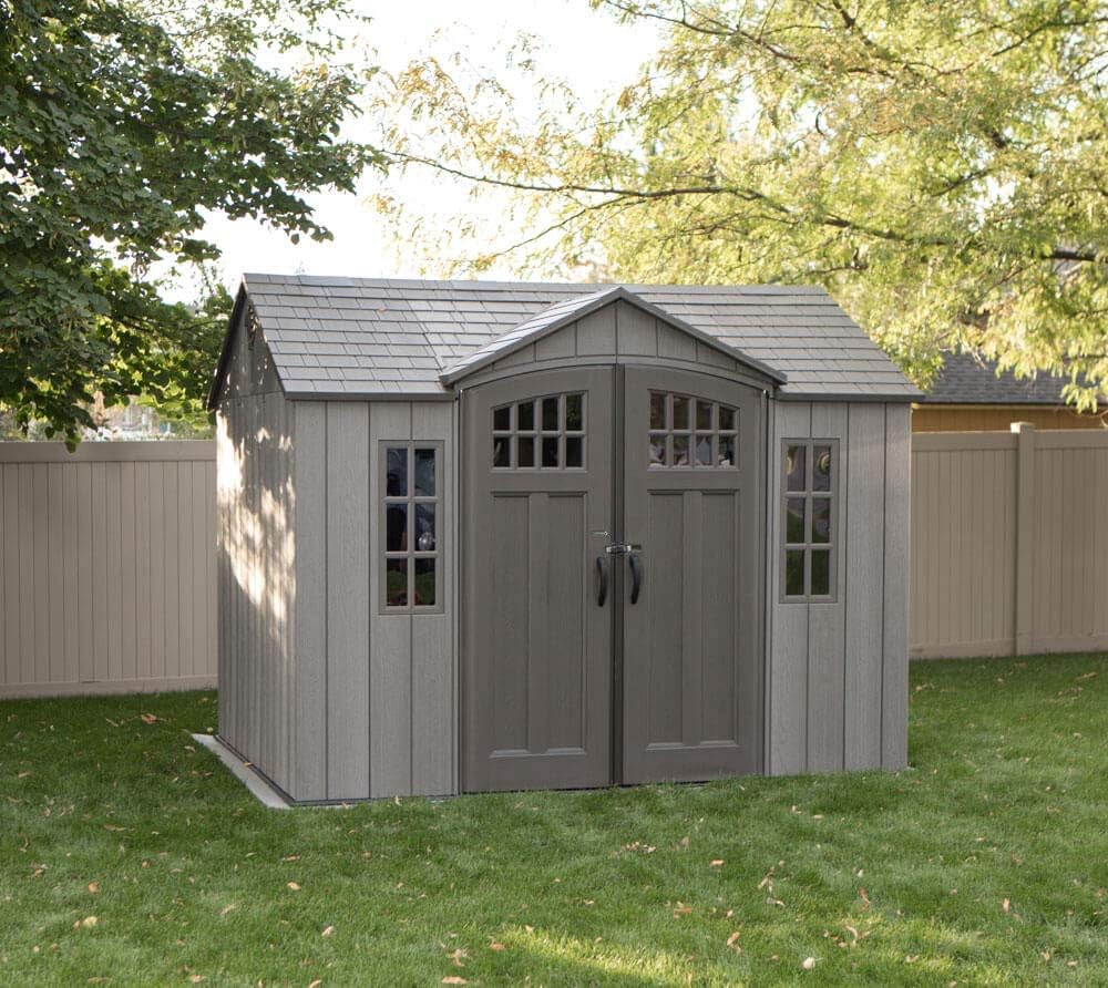 Garden Shed & Tool Shed Saturn | 244 x 305 x 244 cm Grey | Plastic Garden Shed & Tool Shed