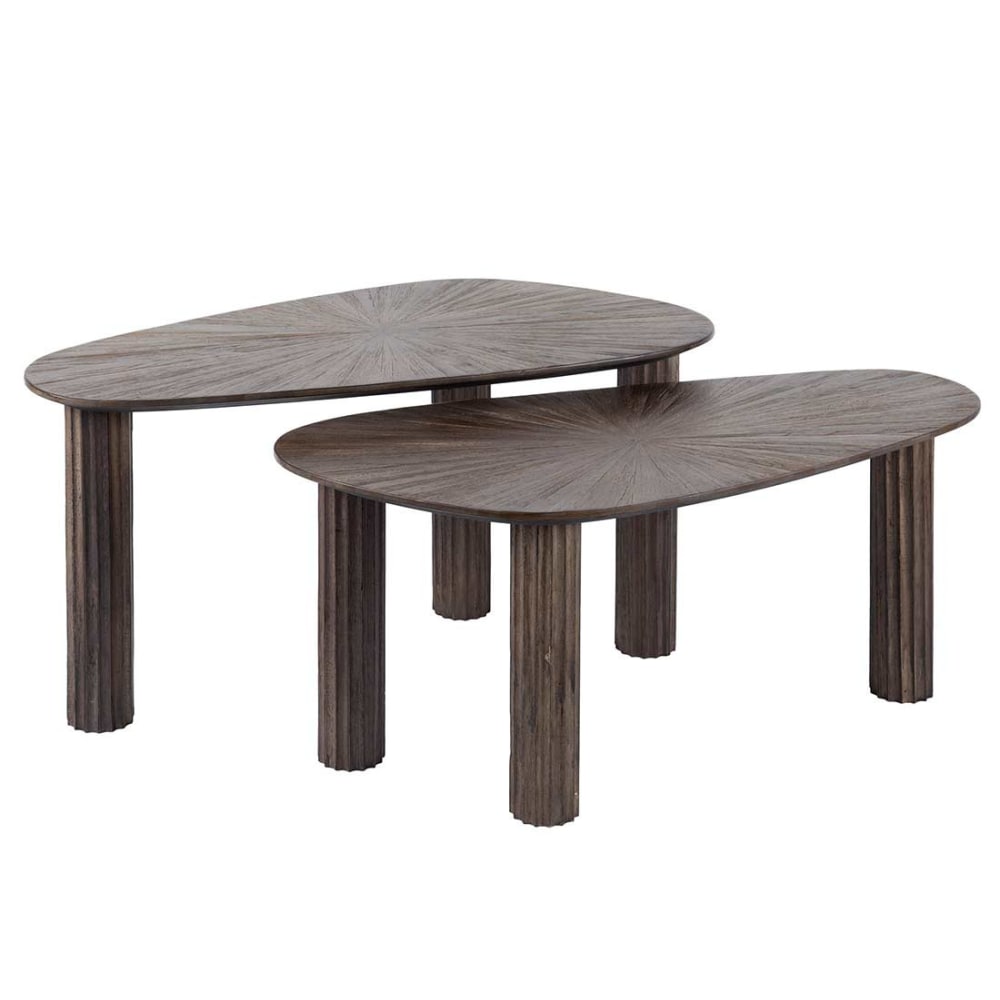 Tania - Table basse style contemporain 84 cm bois