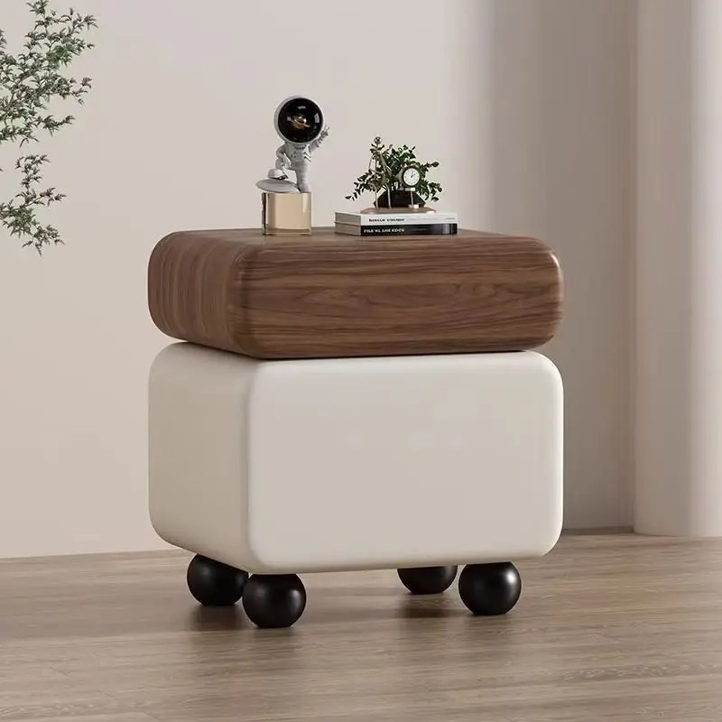 Compact Solid Wood Nightstand