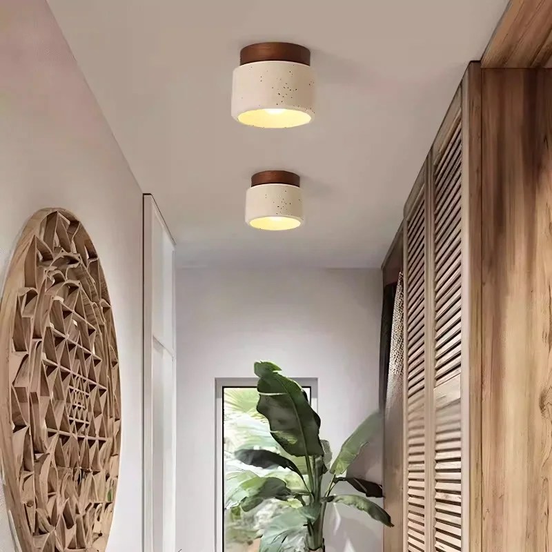 Nordic Retro Stone Ceiling Light
