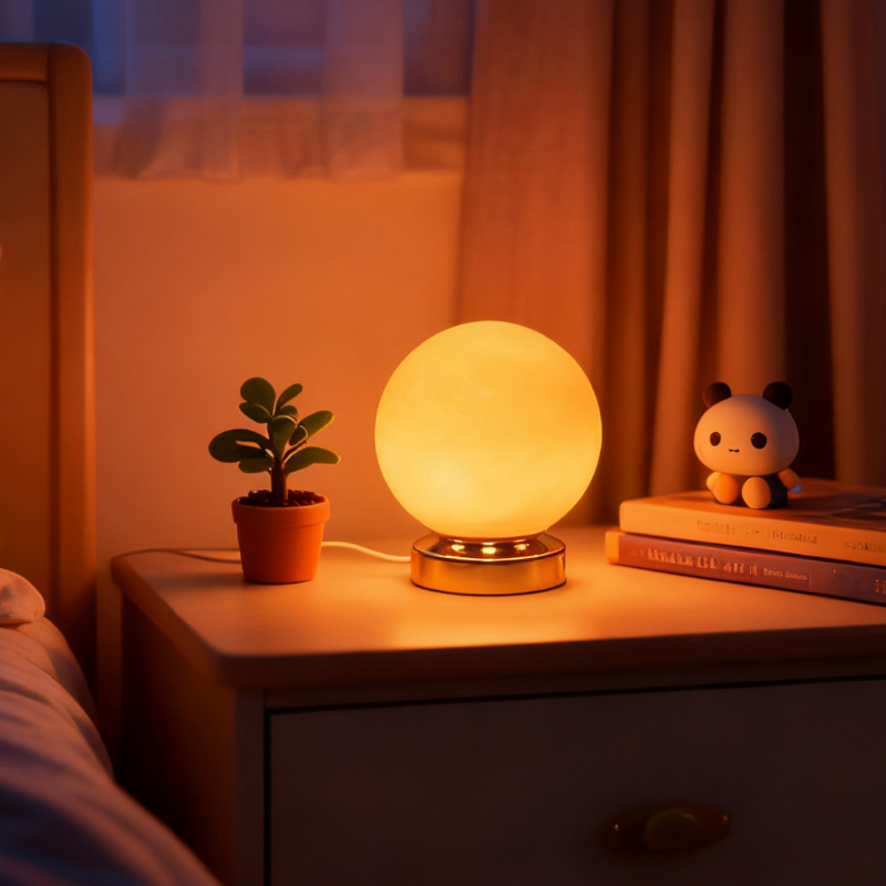 Rechargeable Glass Globe Lamp