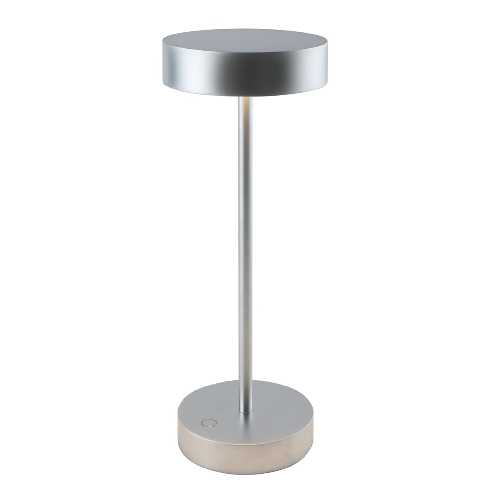 Sandy - Lampe de table sans fil aluminium argent h33cm