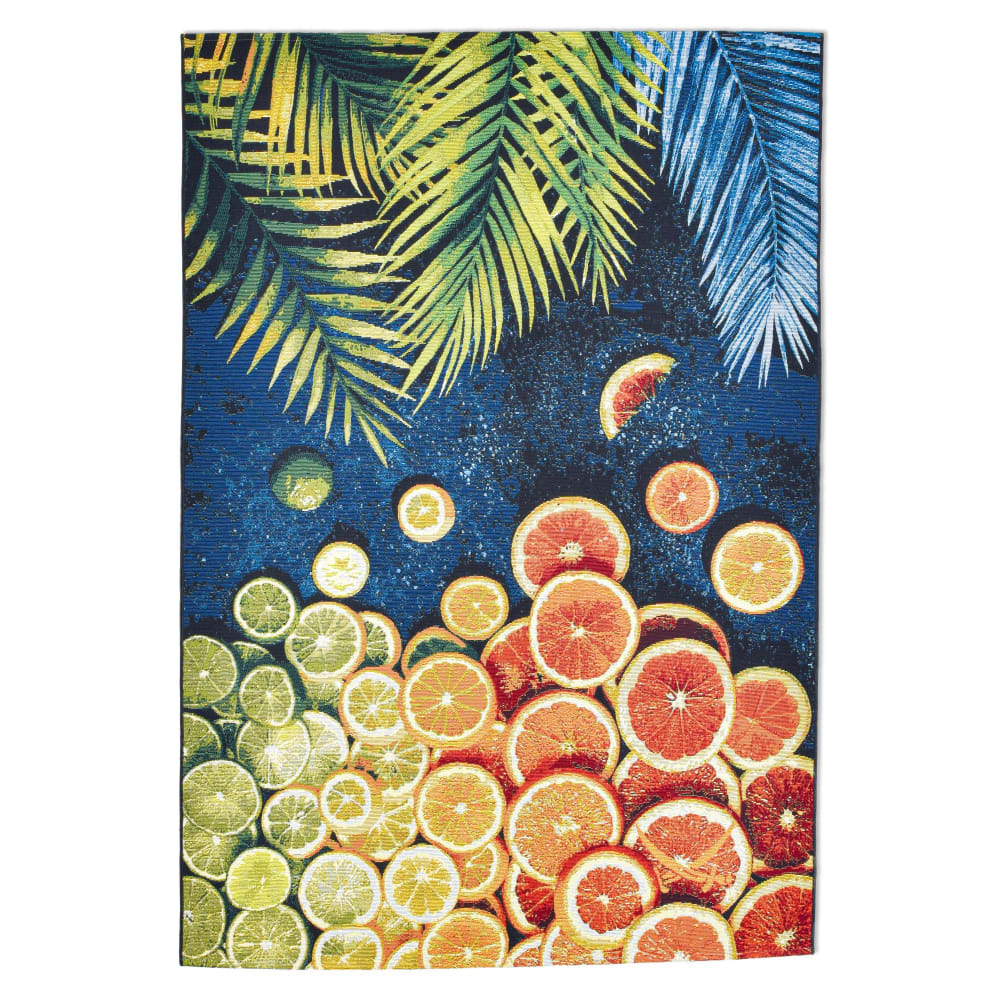 Rantum beach - Tapis d'été tissé pour l'extérieur multicolor 120x180 cm