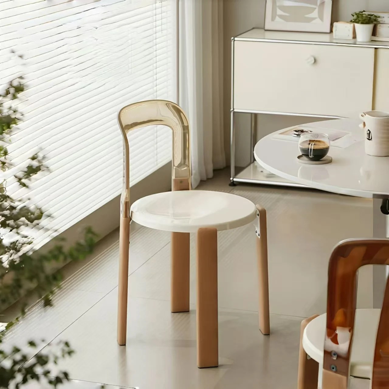 Vintage Nordic Solid Wood Chair