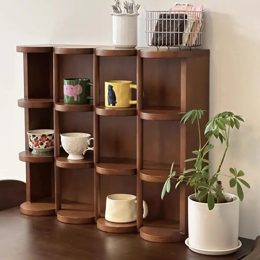 Solid Wood Antique Cup Rack