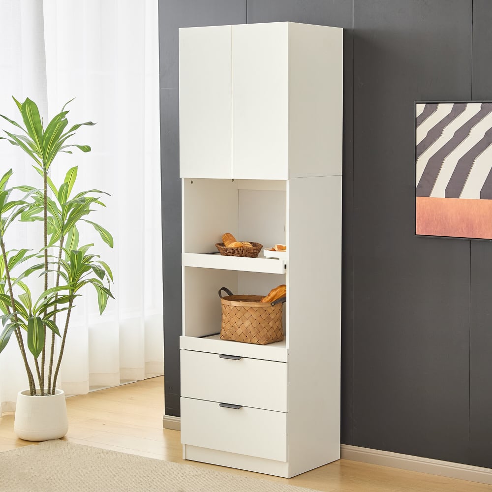 Armoires de cuisine blanc 2 portes 2 tiroirs