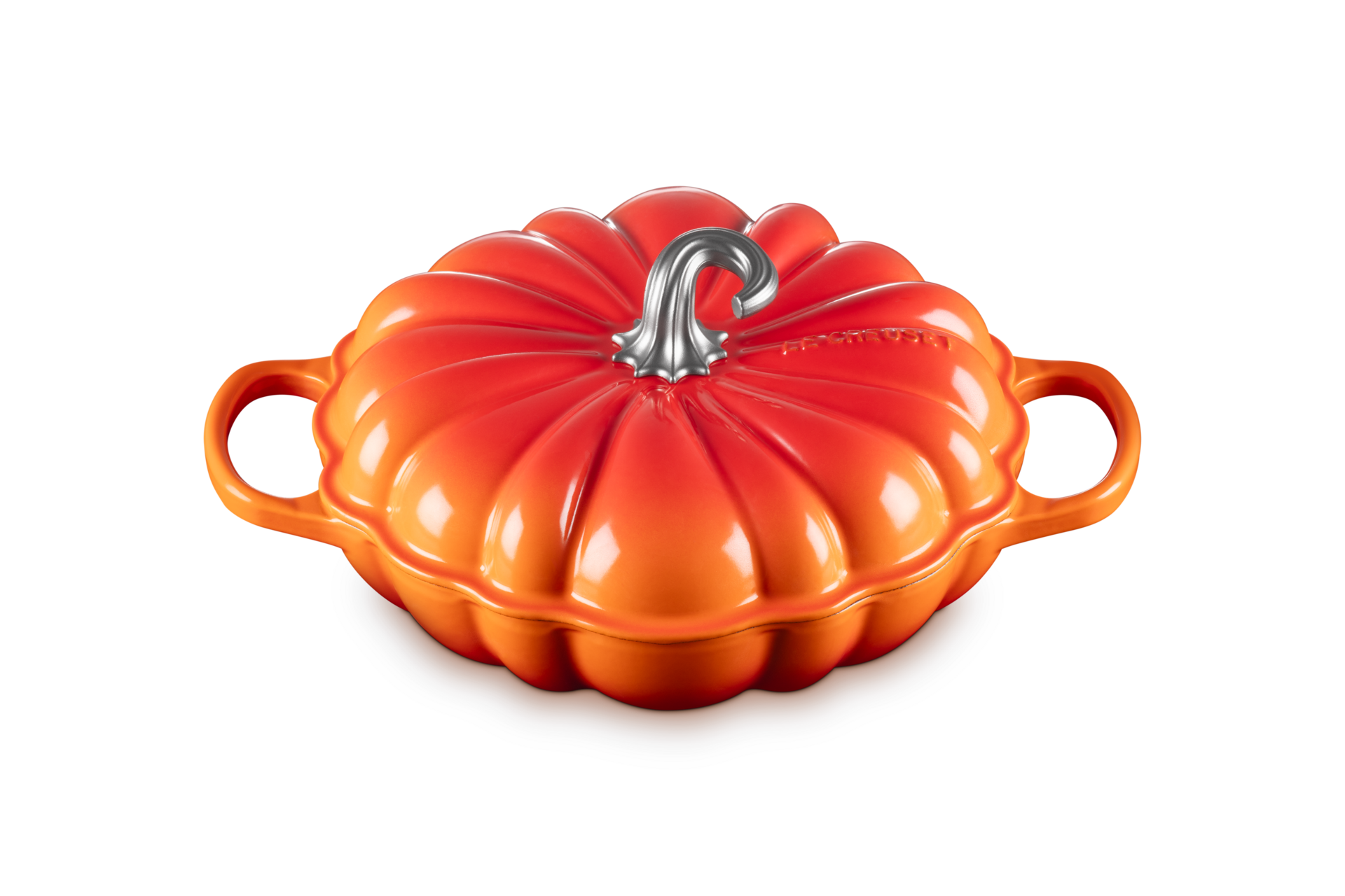 Cast Iron Pumpkin Shallow Casserole