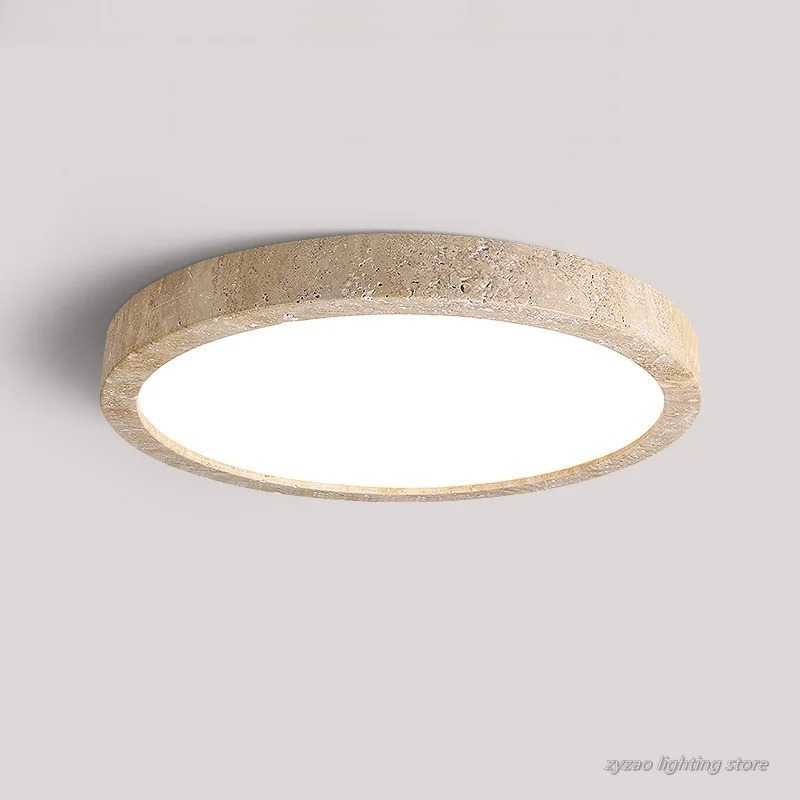 Yellow Cave Stone Ceiling Lamp