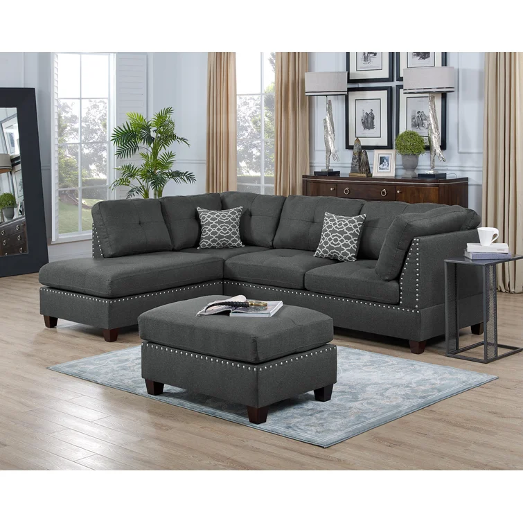 NEW!Sunnydale Left Hand Facing Sofa and Chaise with Ottoman