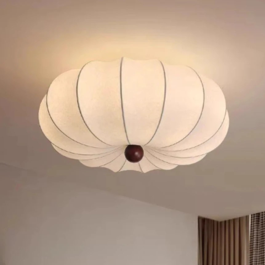 Vintage Silk Wabi-Sabi Ceiling Lamp