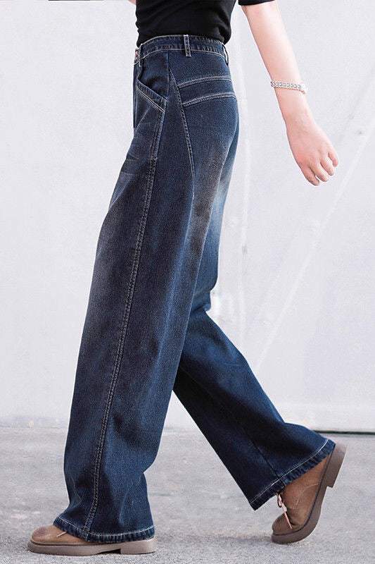 Vintage Straight Leg Jeans - gazingly