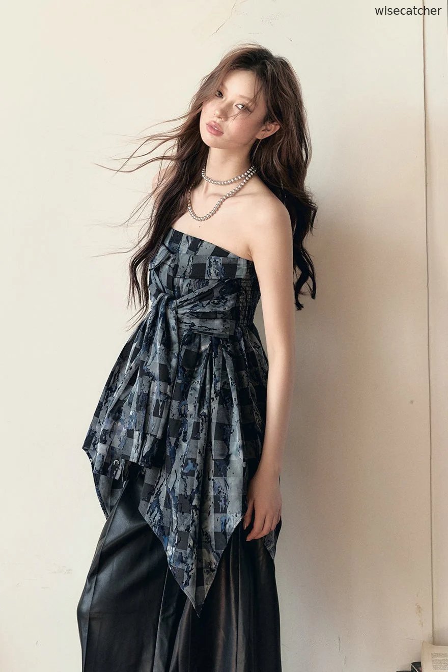 Fall Check Off-Shoulder Top - jugjet