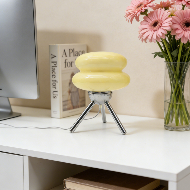 Vintage Cream Bedside Table Lamp