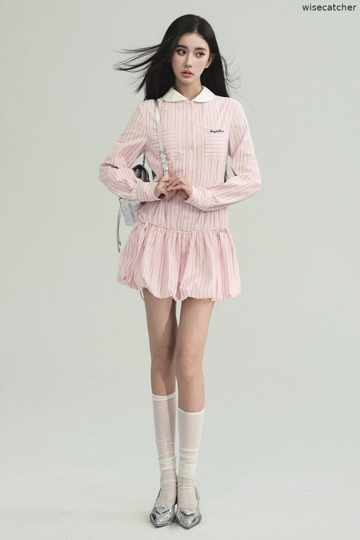 Anne Windsor College Girl Shirt Dress Set-Up - jugjet