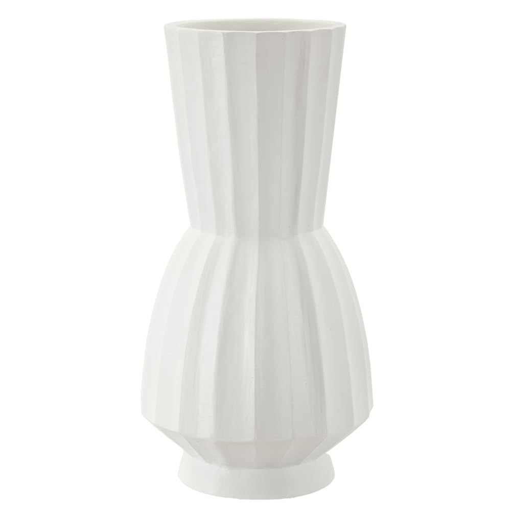 Vase en magnésium, couleur blanc, ø 25x50 cm
