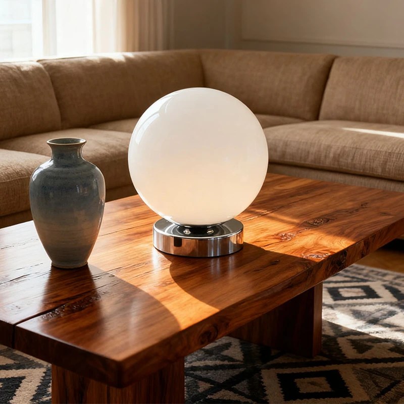 Vintage Round Bedside Night Lamp