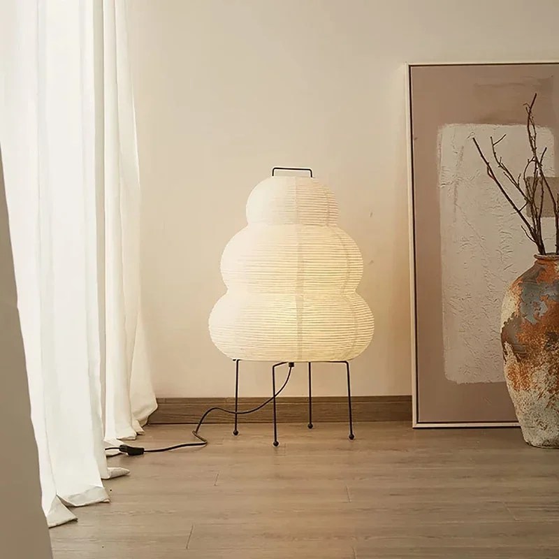 Rice Paper Japanese Table Lamp