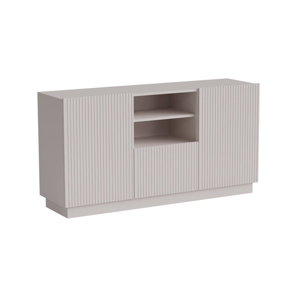 Crédence en bois noble beige 150x40x78h cm