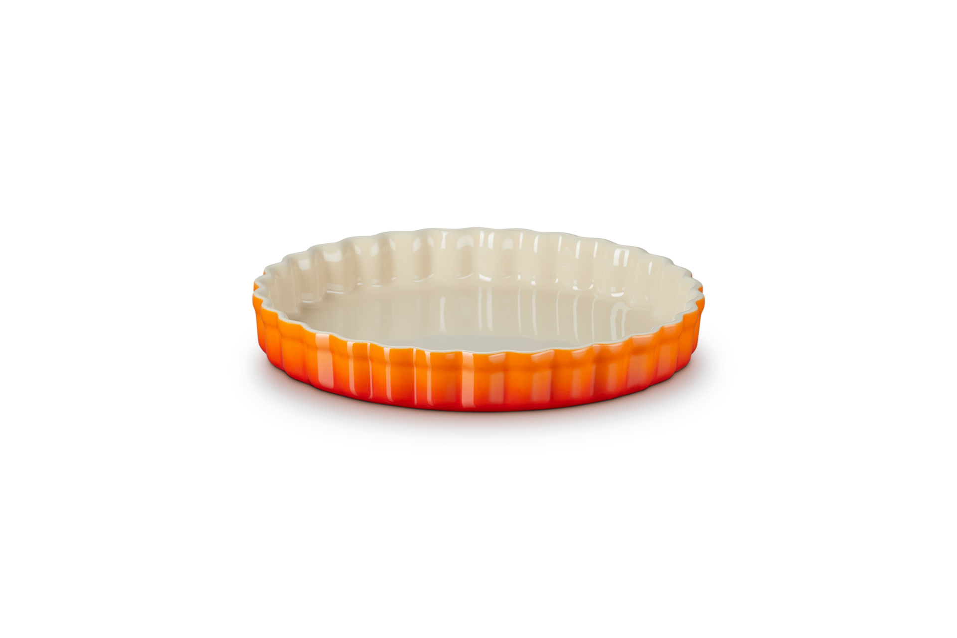 Stoneware Fluted Flan Dish