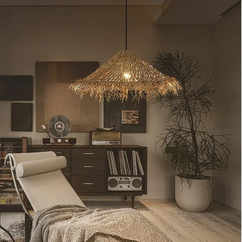 Vintage Wicker Pendant Lamp