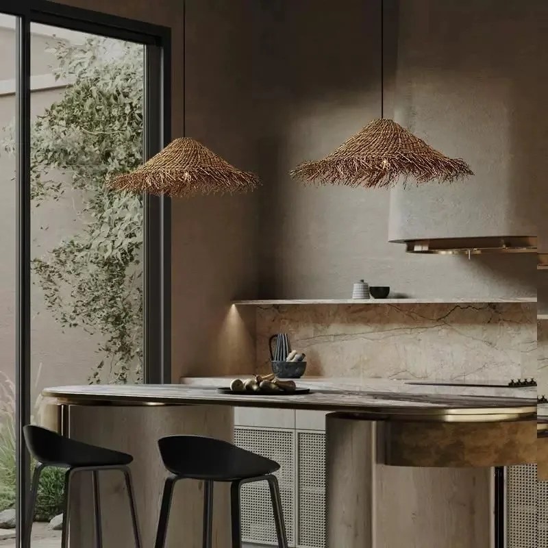 Vintage Wicker Pendant Lamp