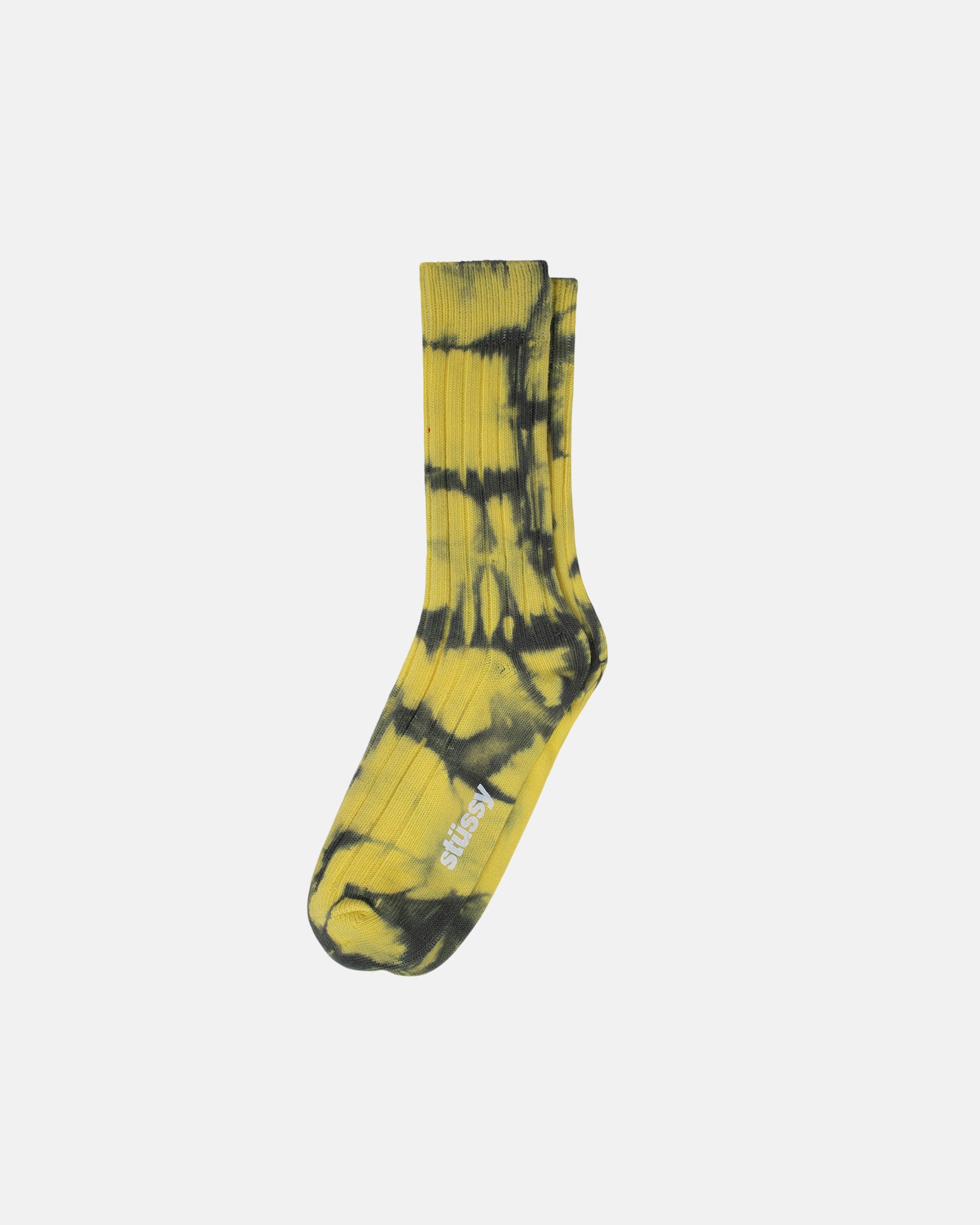 DYED RIBBED CREW SOCKS