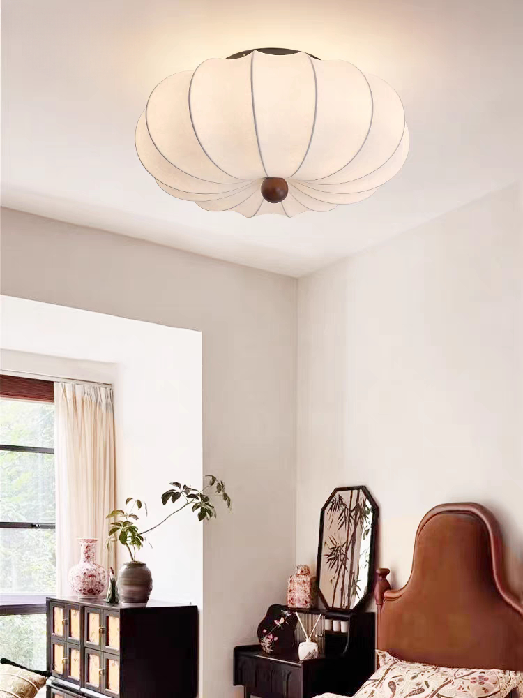 Vintage Silk Wabi-Sabi Ceiling Lamp