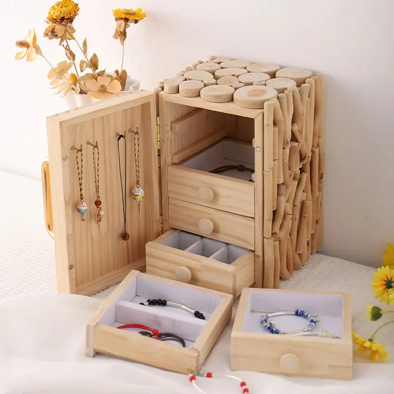 Solid Wood Jewelry Storage Box