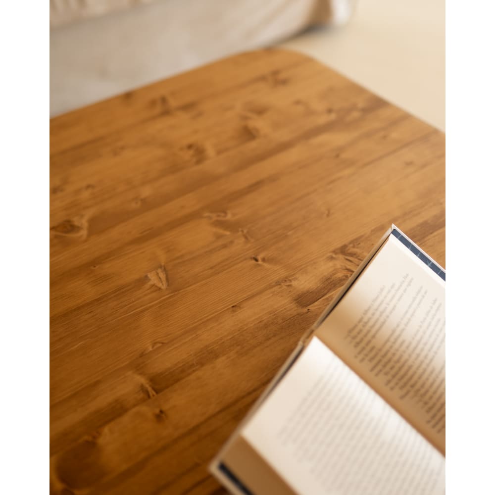 Bimba - Table basse en bois massif marron 140x60cm