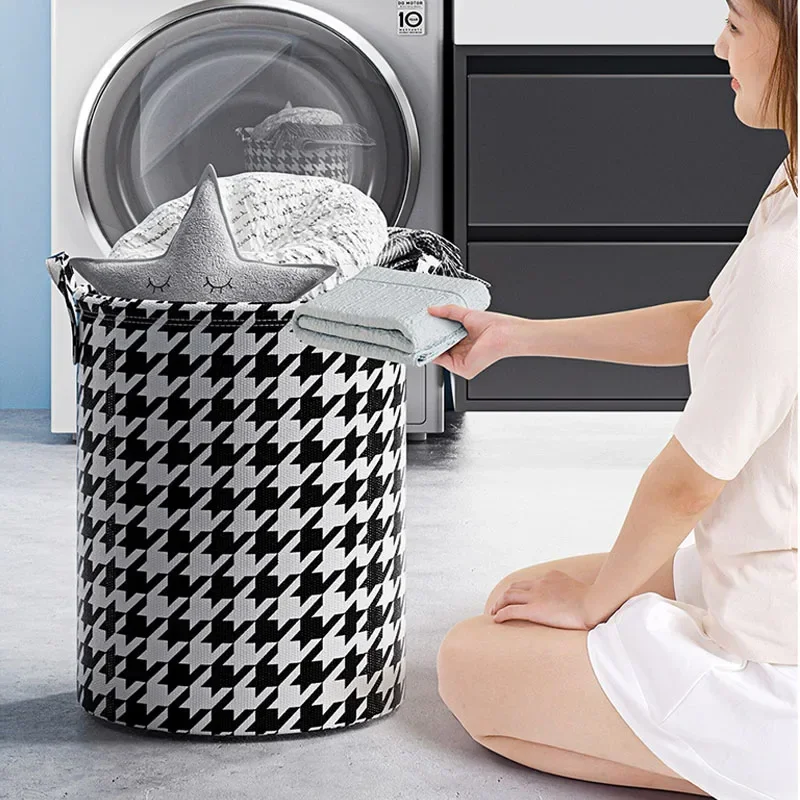 Foldable Round Laundry Storage Basket