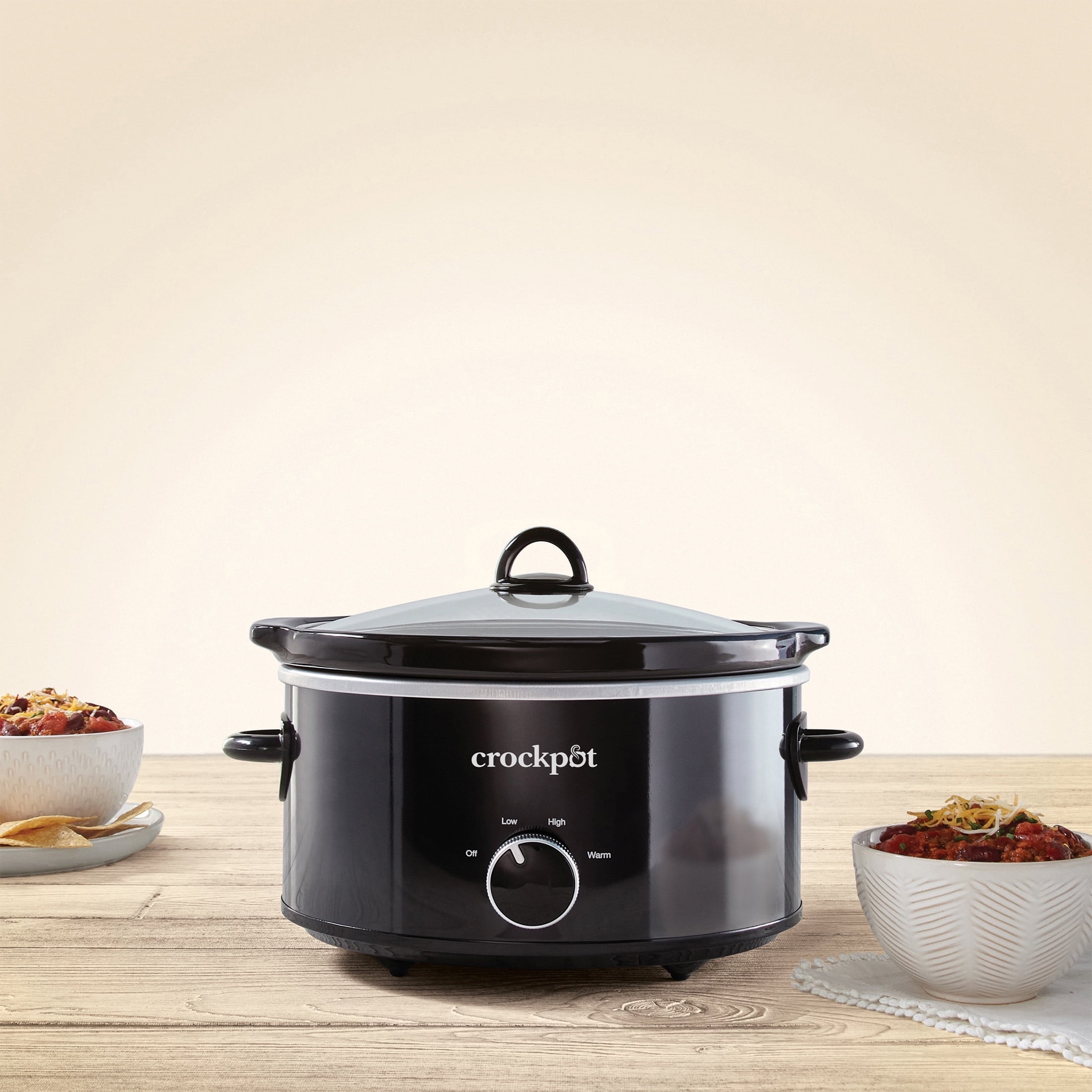 CrockpotTM 4-Quart Classic Slow Cooker, Black