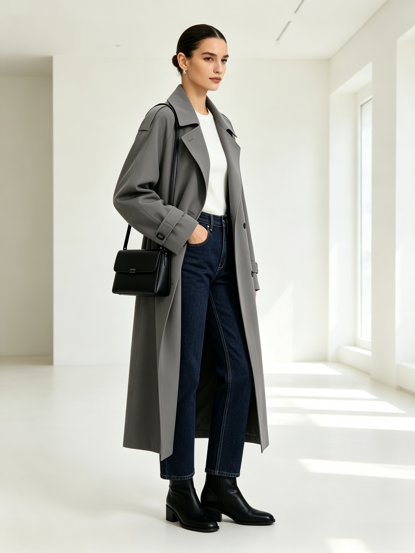 Essential Versatile Long Trench Coat