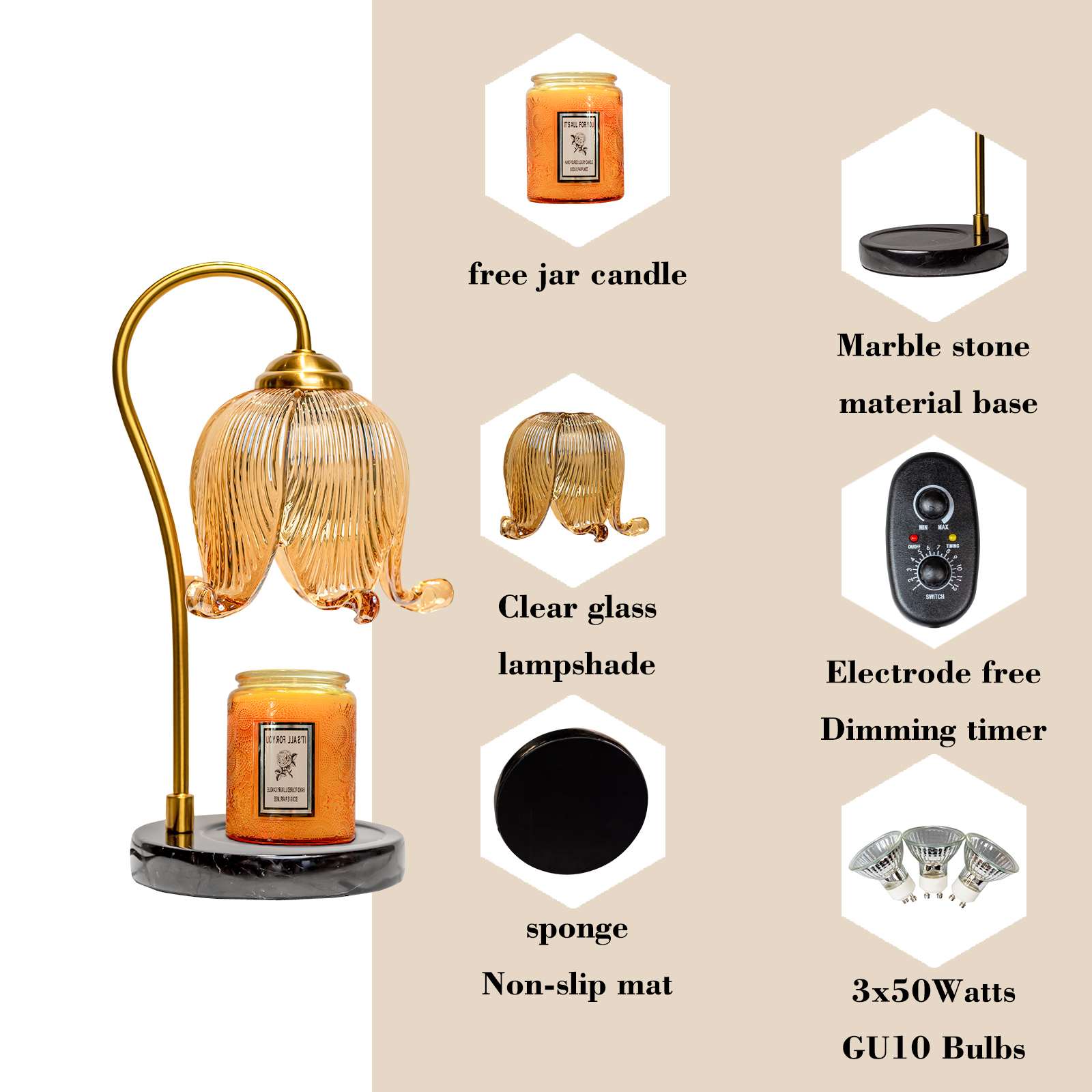Tulip Candle Atmosphere Lamp