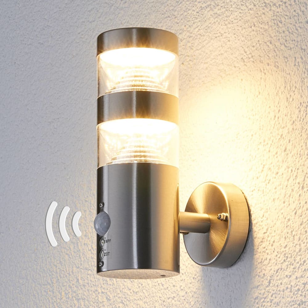 Lanea - Applique Exterieur LED en Inox Gris