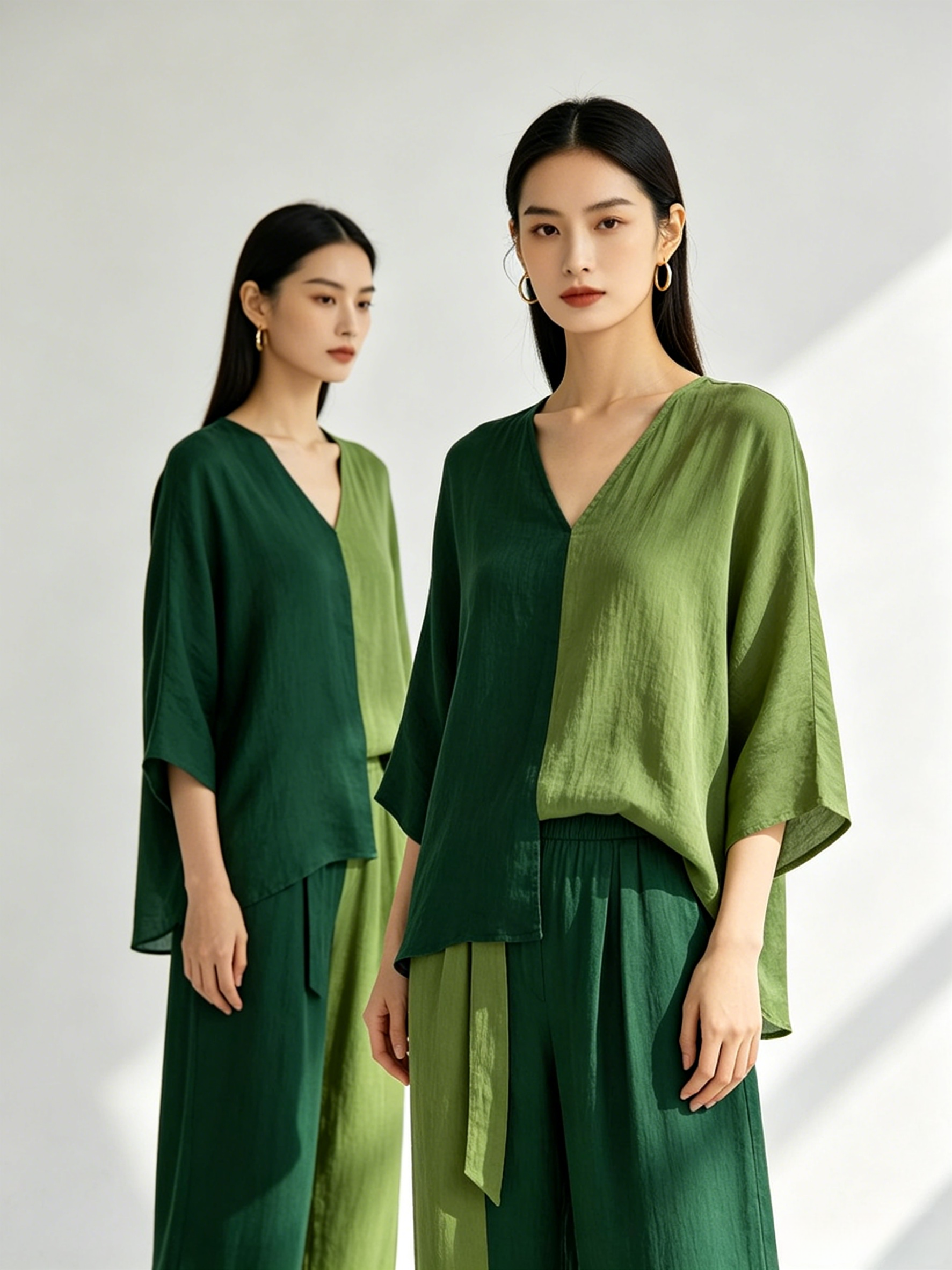 Two-Piece Set Green Multi