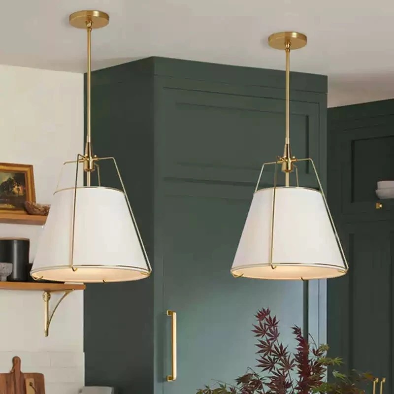 Vintage Fabric Pendant Lamp