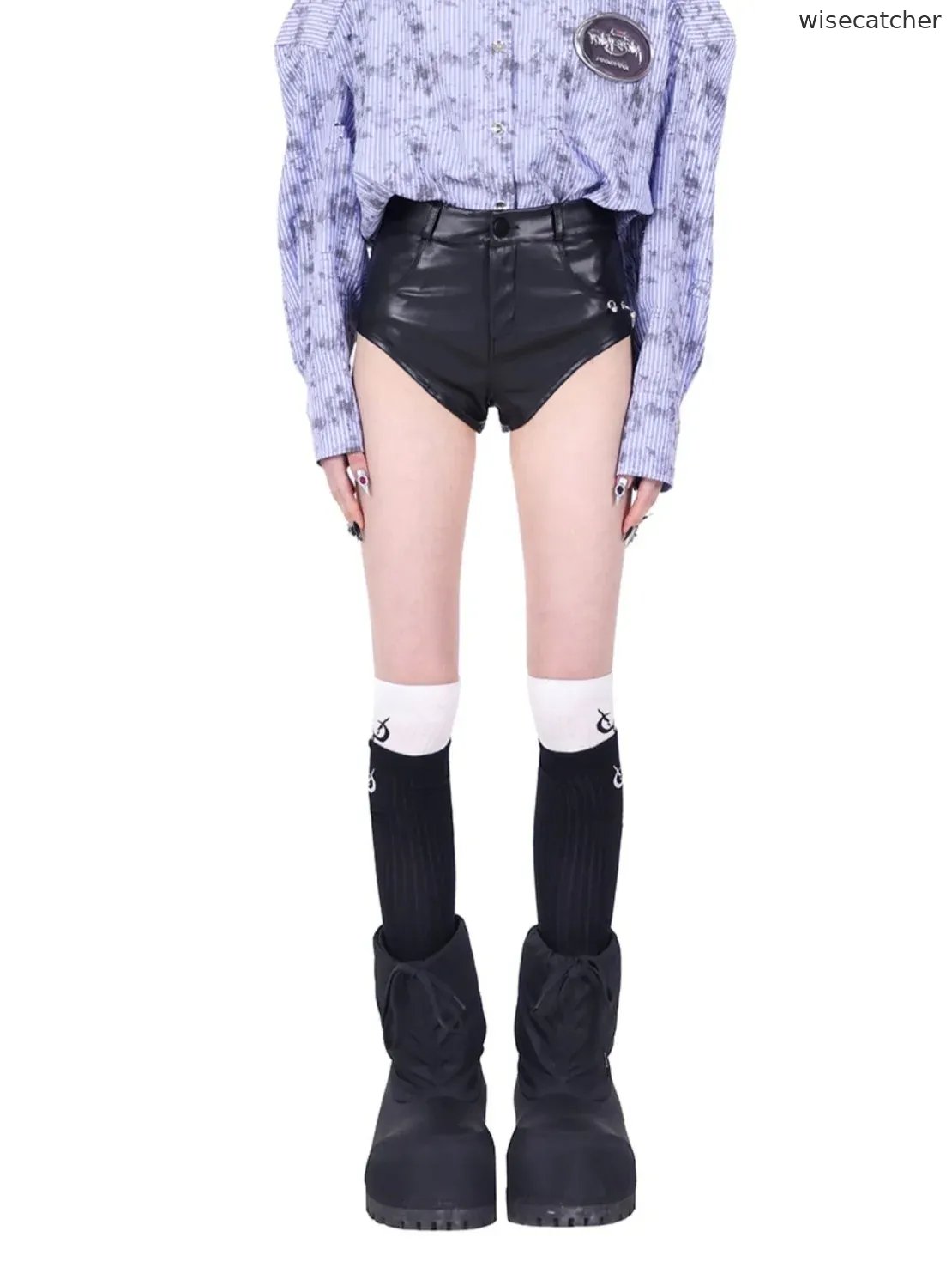 Original Rock Babes Leather Shorts Pants - jugjet