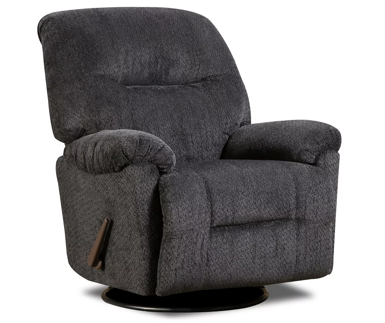 Hudson Slate Swivel Rocker Recliner
