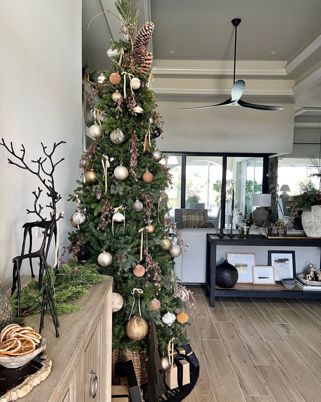 9' Yorkshire Fir Slim Artificial Christmas Tree Unlit