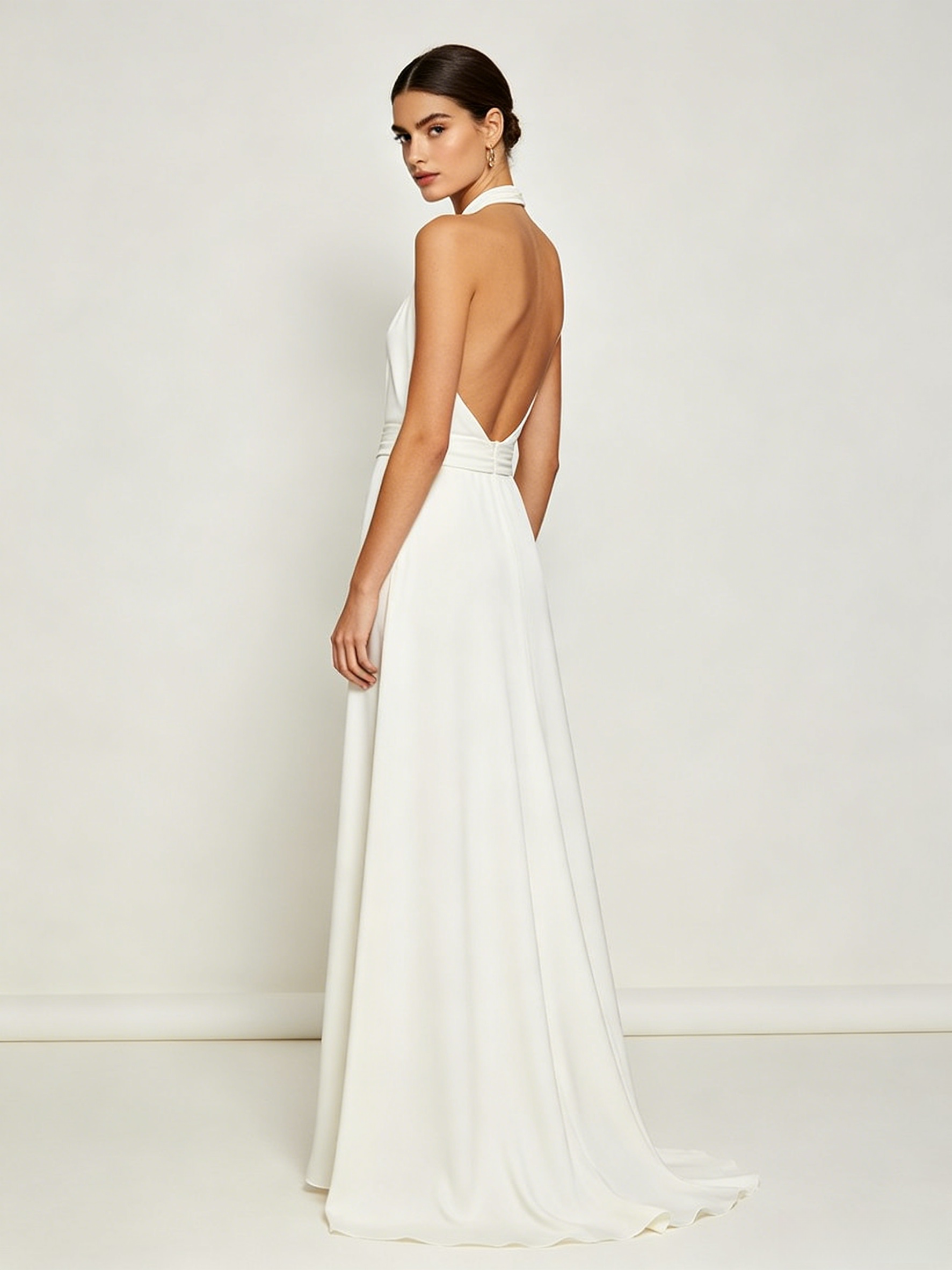 Halterneck Backless Maxi Dress