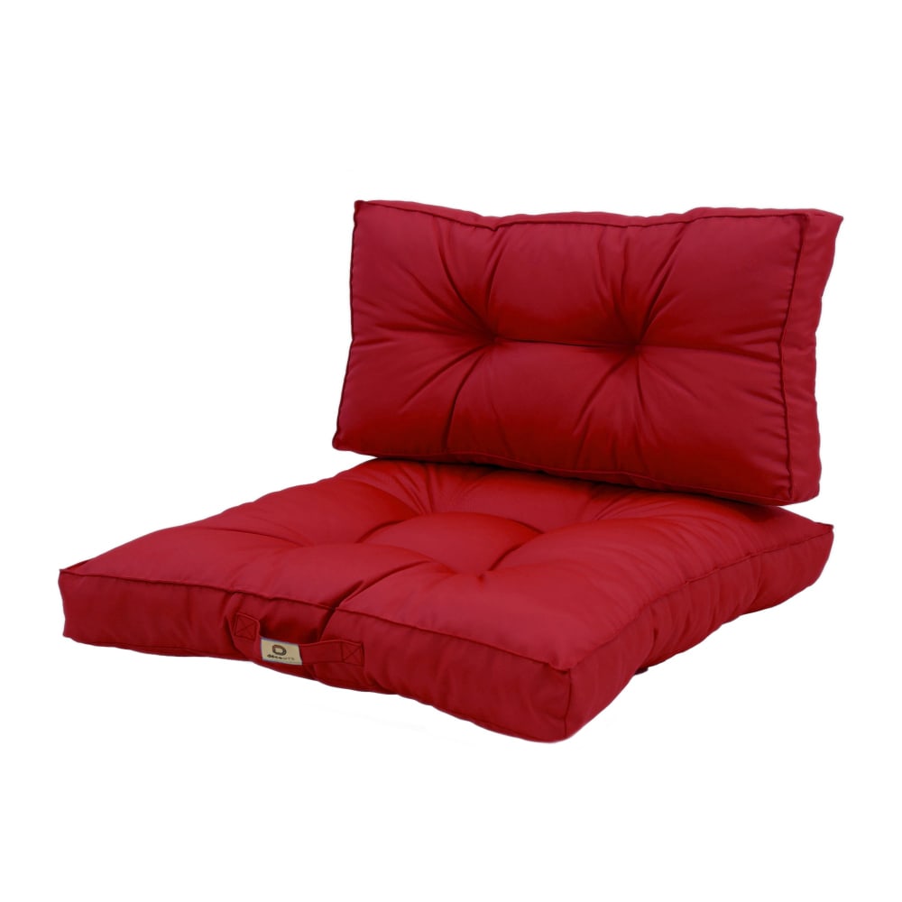 Palazzo - Coussins pour salon de jardin capitonné 60x60cm rouge