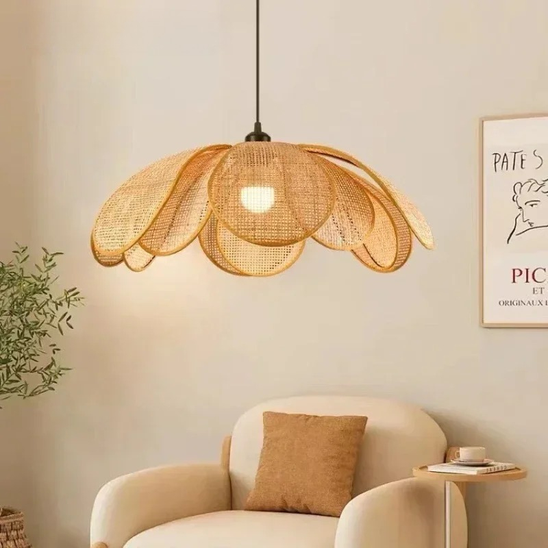 Wabi Sabi Rattan Pendant Light
