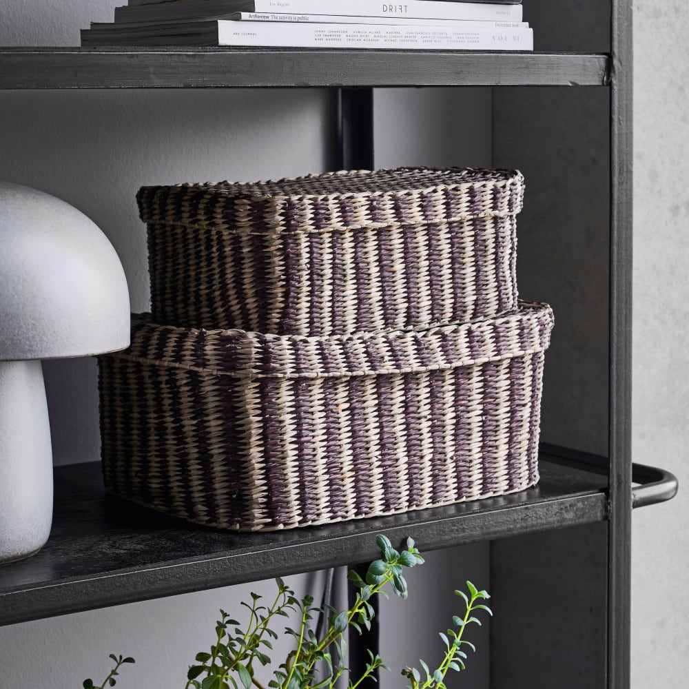 Shoo - Paniers en rotin clair et marron ( lot de 2 )