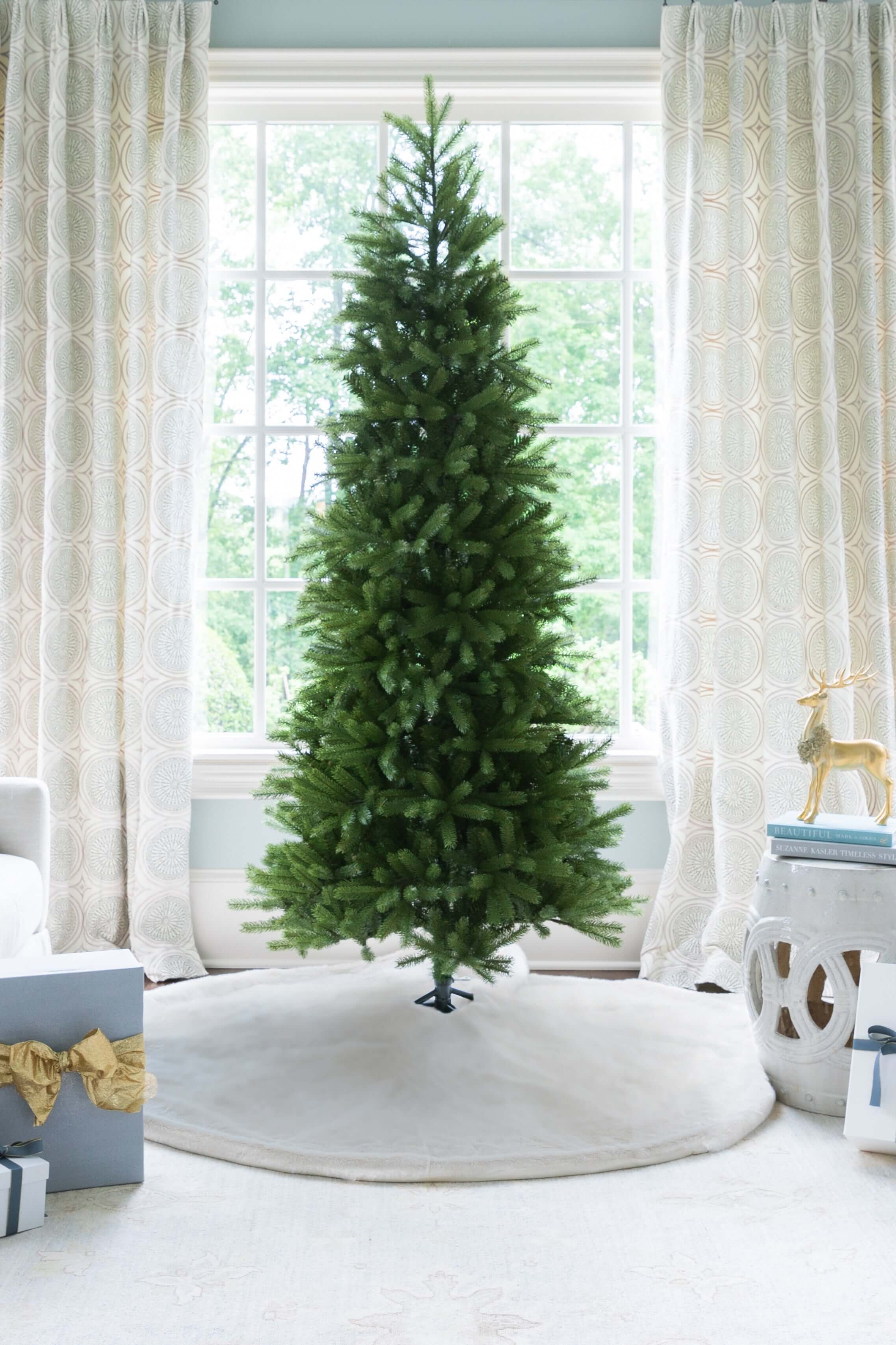 9' King Fraser Fir Slim Quick-Shape Artificial Christmas Tree Unlit