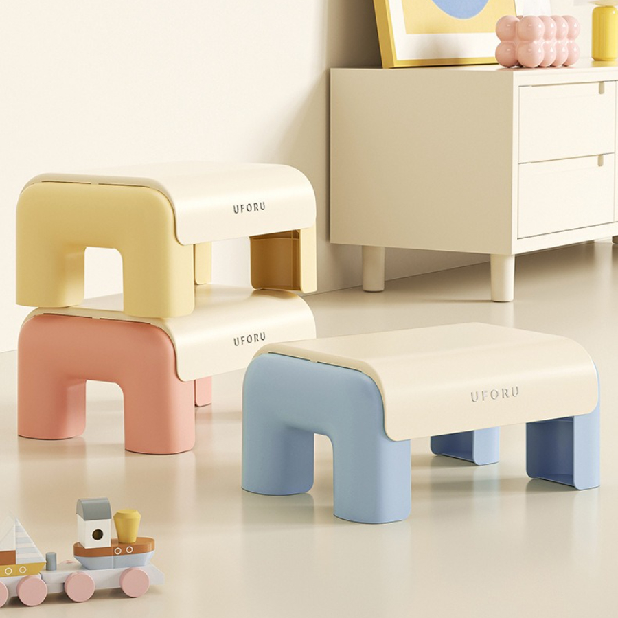 Versatile Plastic Kitchen Stool