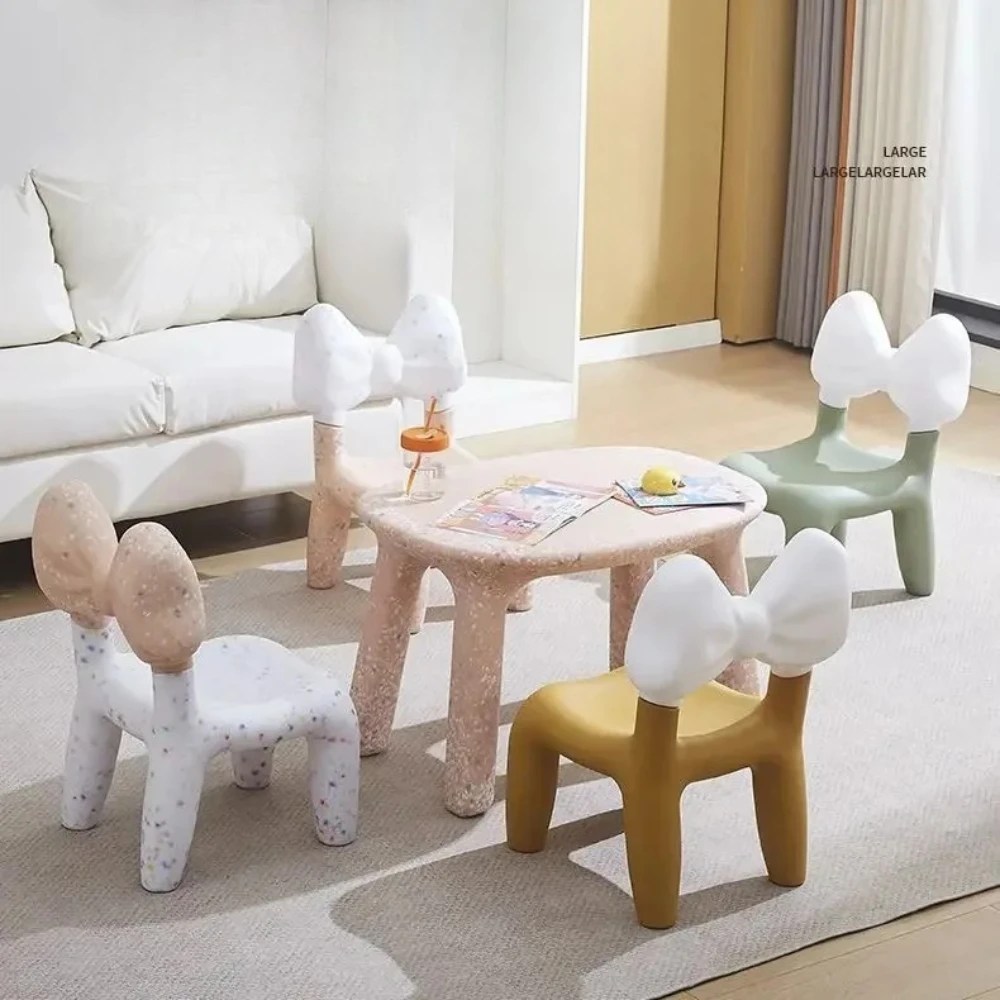 Cute Nordic Style Bow Chair