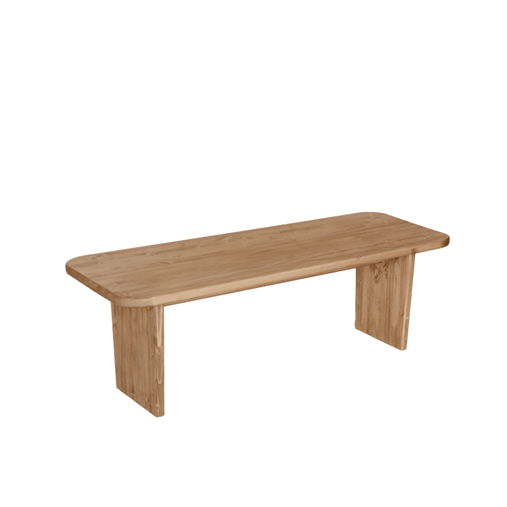 Bimba - Table basse en bois massif marron 140x60cm