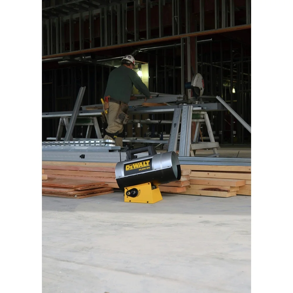 DeWalt 65,000 BTU Industrial Jobsite Portable Cordless Forced Air Propane Heater